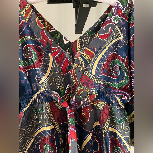 Baby Doll Print Dress V Neck Forever 21 - Picture 4 of 8